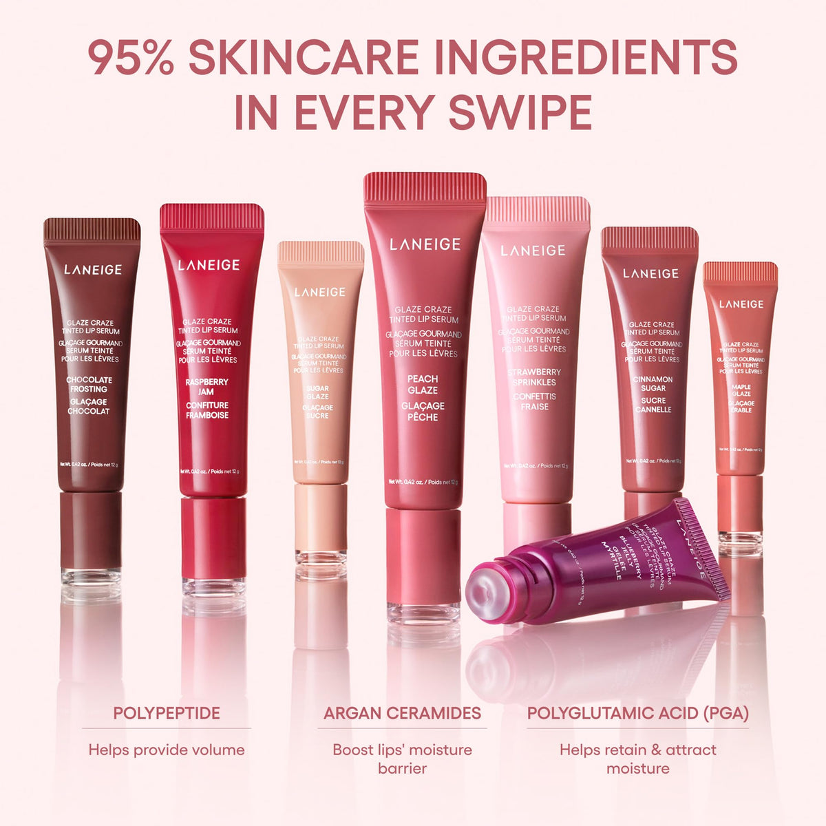 Misty Rose LANEIGE Blurred Skin & Glowy Lips Set