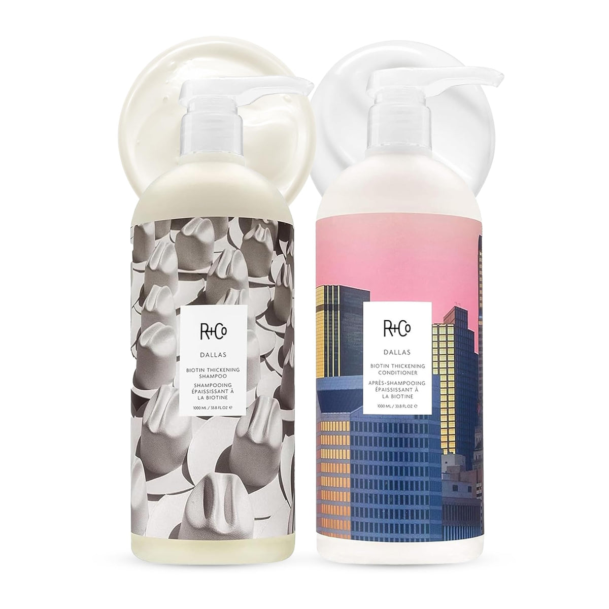 White Smoke R+Co Atlantis Moisturizing B5 Shampoo and Conditioner Set, 33.8 oz (2 Pack)