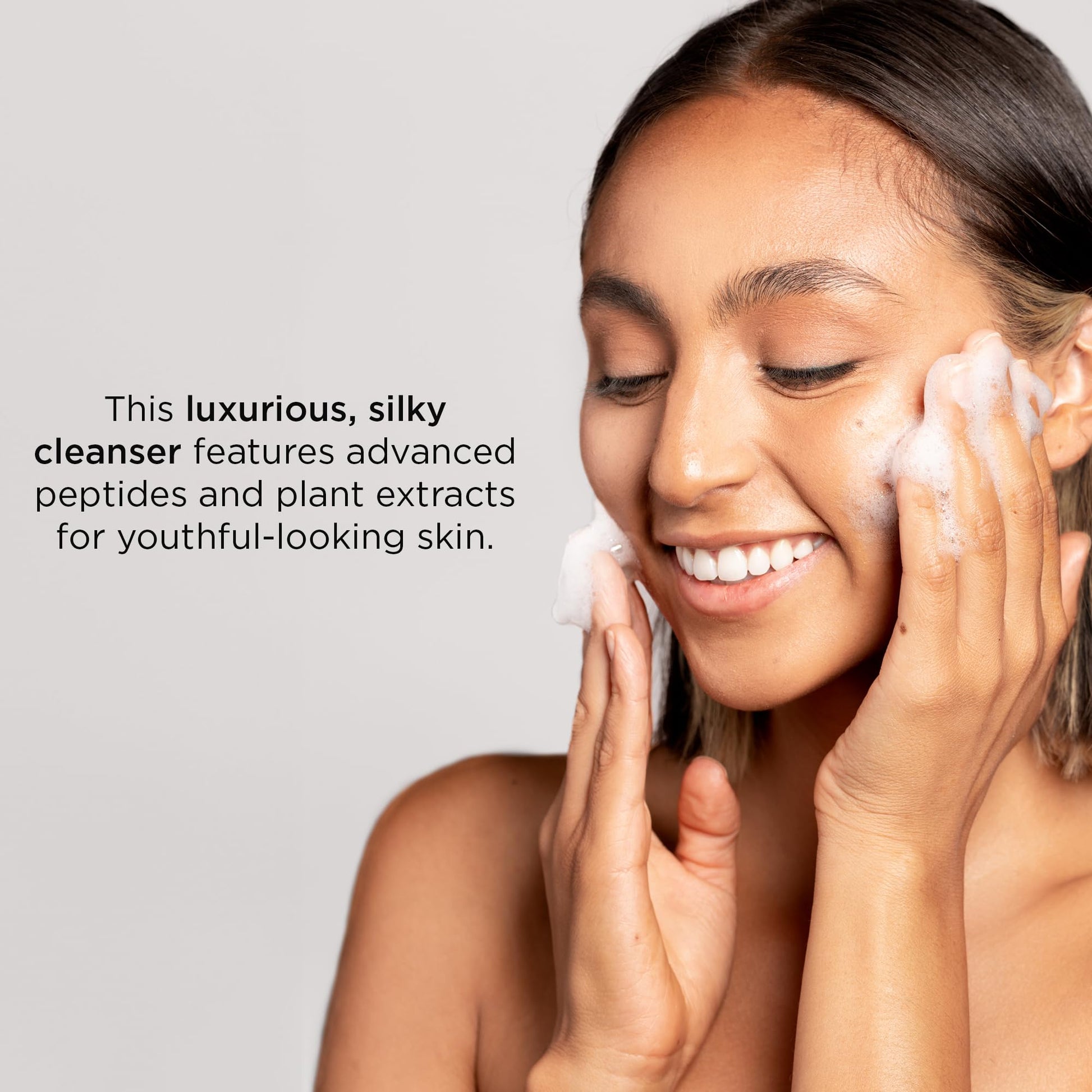Light Gray IMAGE Skincare, the MAX Facial Cleanser, Silky Face Wash with Peptides for Youthful Looking Skin, 4 fl oz