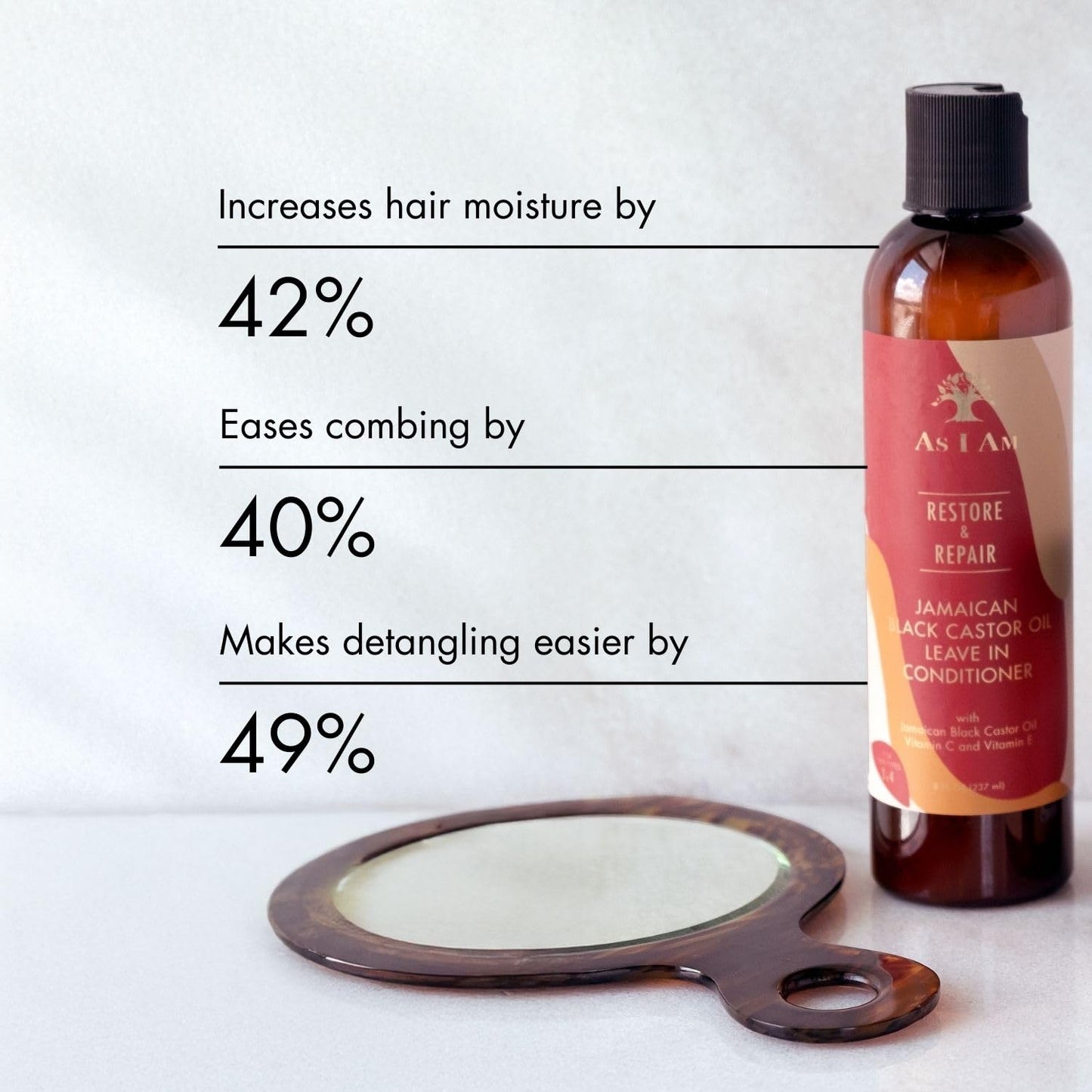 Lavender As I Am Jamaican Black Castor Oil Leave In Conditioner 237Ml