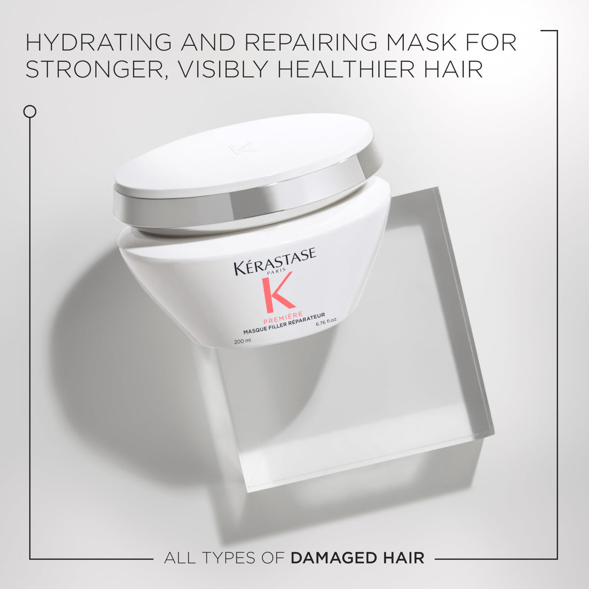 Light Gray KÉRASTASE Première Anti-Breakage Repairing Mask for Damaged Hair