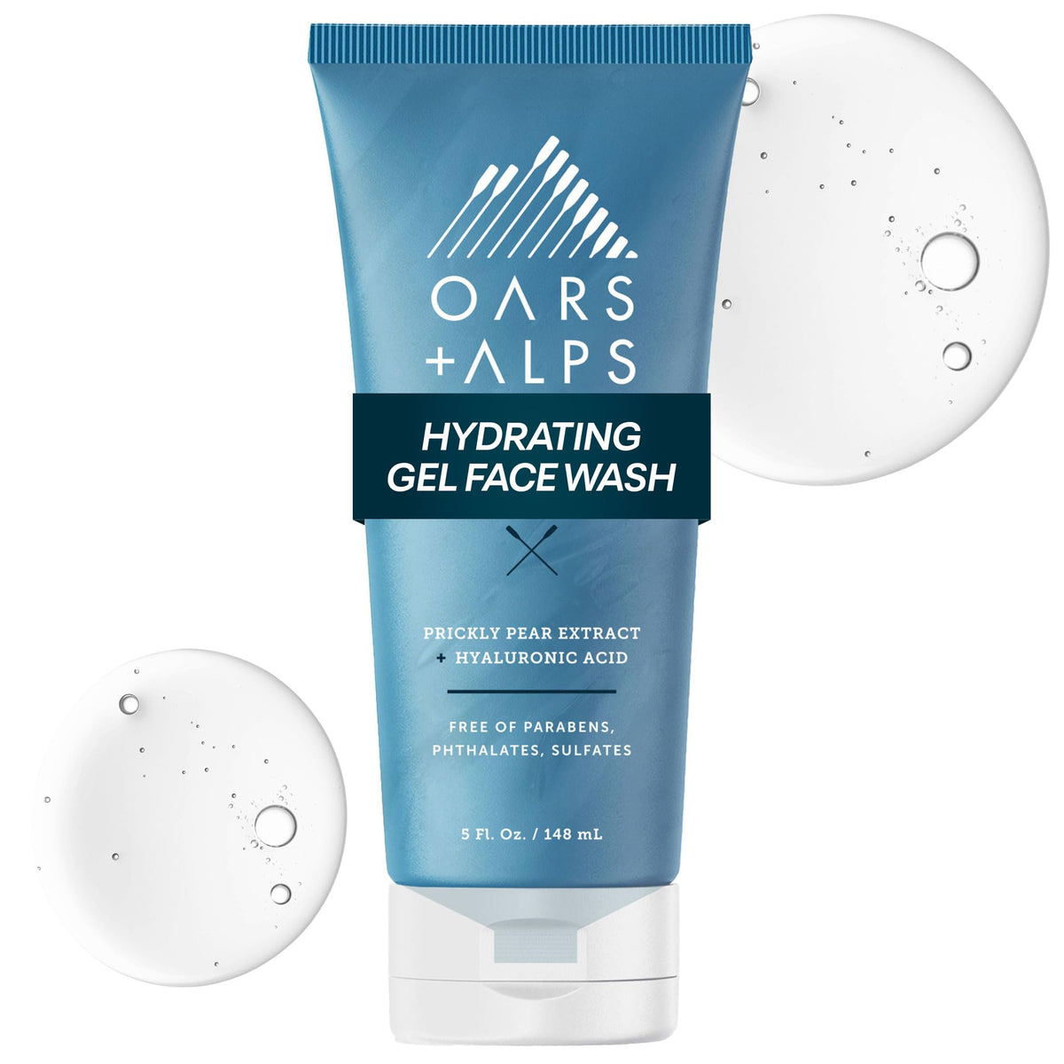 White Smoke Oars + Alps Hydrating Gel Face Wash, Everyday Gentle Face Wash, 1pk, 5oz