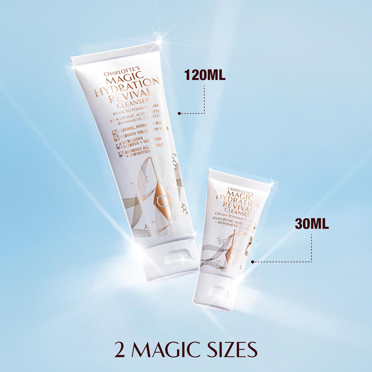 Light Blue Charlotte Tilbury Magic Hydration Revival Facial Cleanser