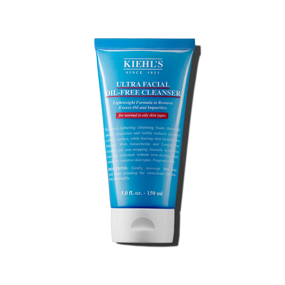 White Smoke Kiehl's - Ultra Facial Oil-Free Foaming Lightweight Cleanser - 5.0 fl oz