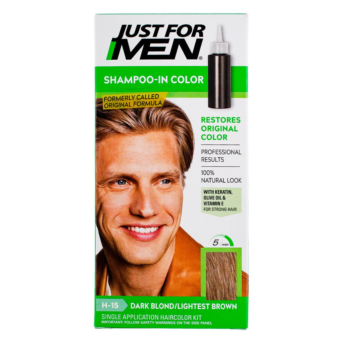 Lavender Just For Men Original Formula Hair Color, Dark Blond/Lightest Brown H-15