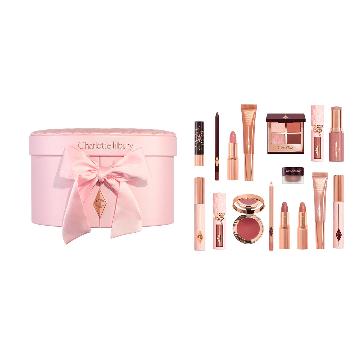 White Smoke Charlotte Tilbury Pillow Talk Dreams Come True – 16 Full-Size Pillow Talk Icons In A Dreamy Collectors’ Edition Makeup Box