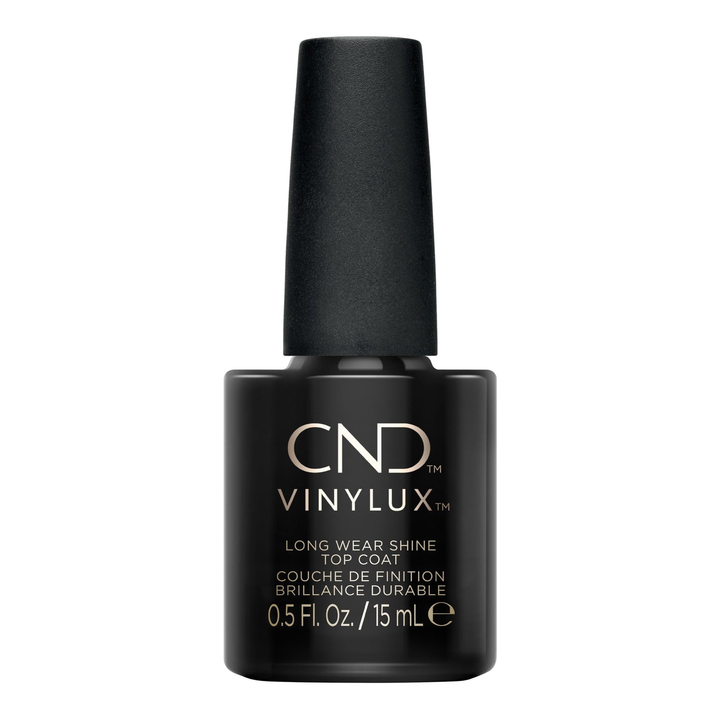 White Smoke CND Vinylux Long Wear Shine Top Coat, Quick Drying Formula, Easy to Remove, 0.5 Fl Oz