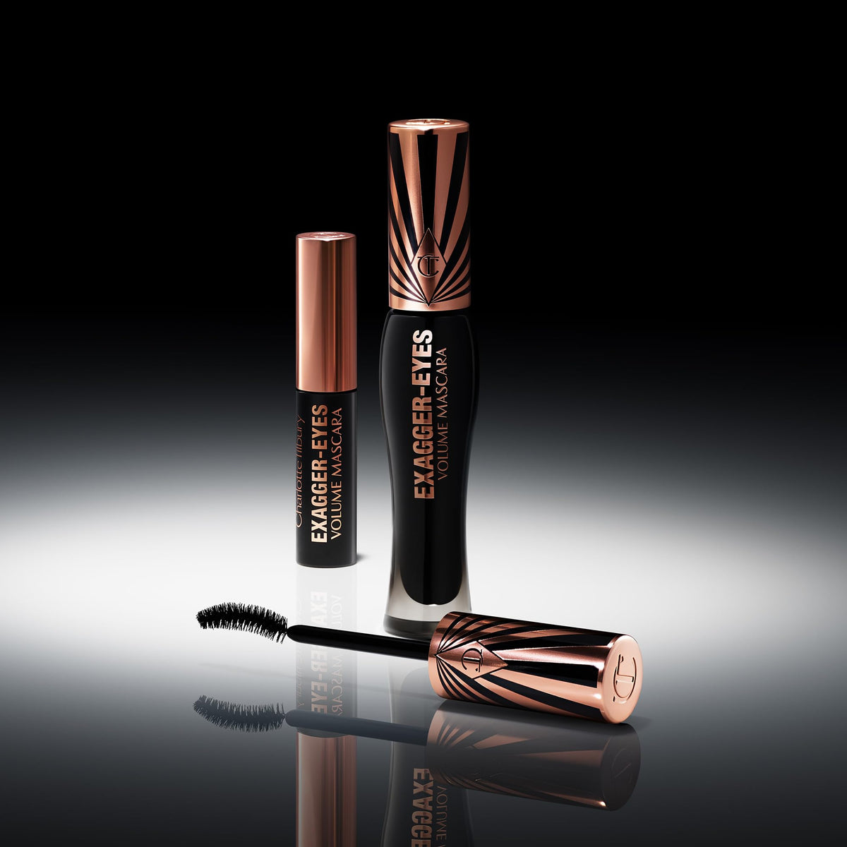 Black Charlotte Tilbury Exagger-Eyes Volume & Length Mascara, Exagger-Black