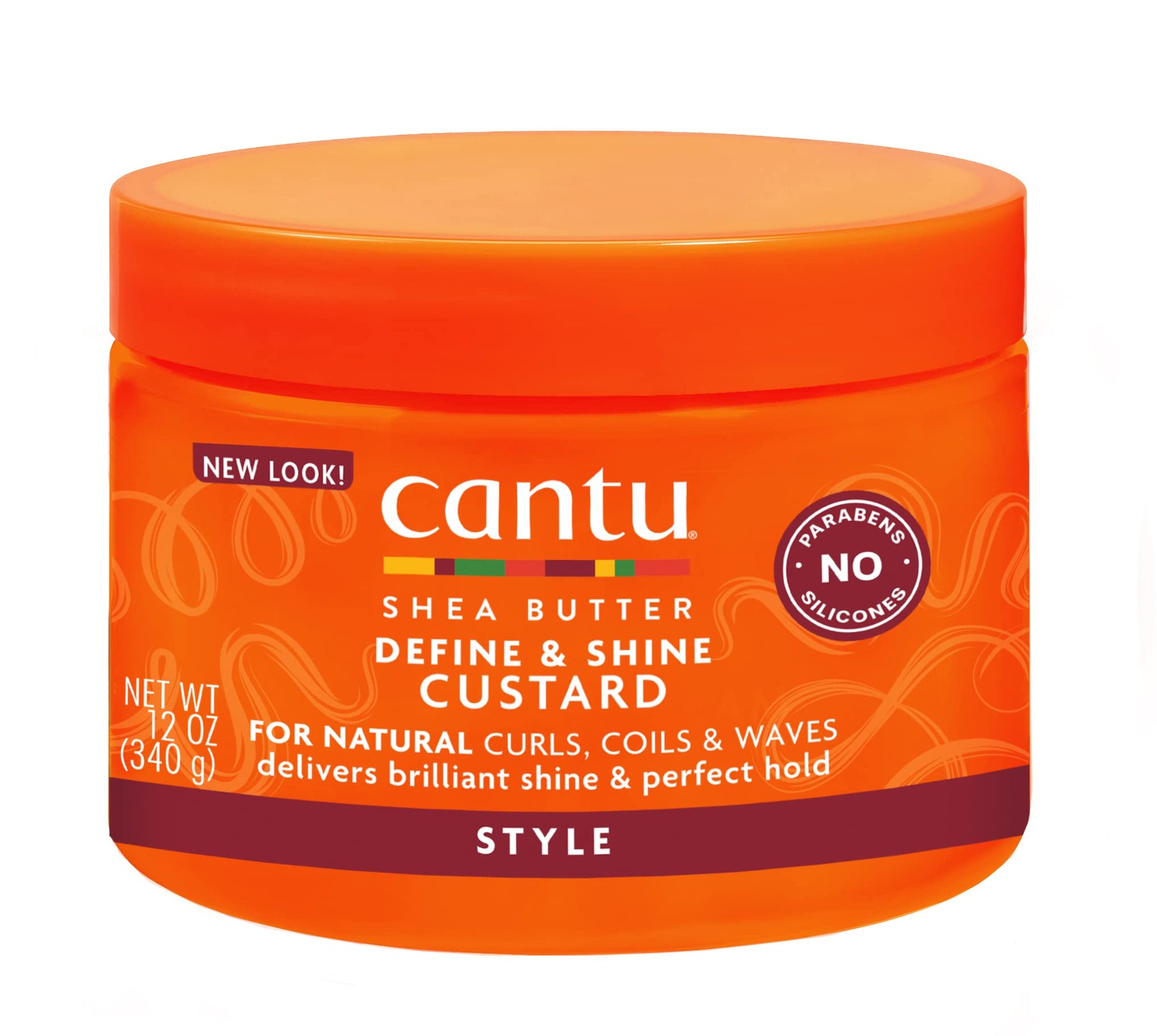 Orange Red Cantu Define & Shine Custard 12 oz (Pack of 4)