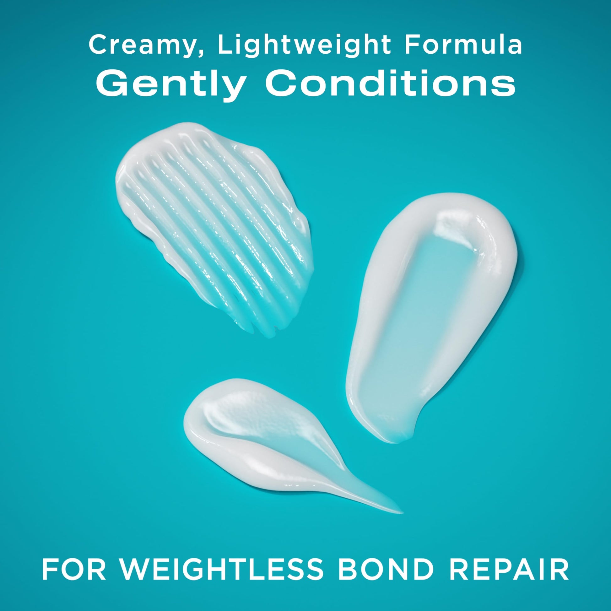Light Sea Green OGX Repair & Protect Bond Protein Repair Conditioner, Lightweight Conditioner Targets Damaged Areas of Hair, Formulated without Parabens, Sulfate-Free Surfactants, 13 fl. oz