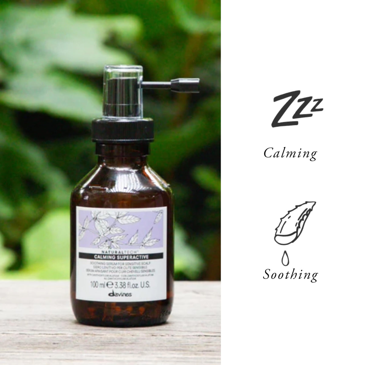 White Smoke Naturaltech Calming Superactive, gentle Soothing Serum for Sensitive Scalp