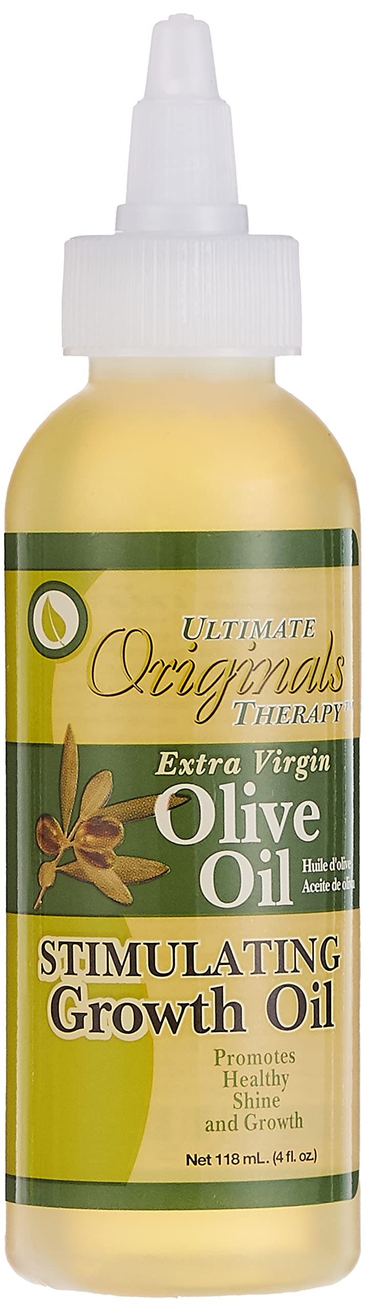 White Smoke Originals by Africa's Best Therapy Extra Virgin Olive Oil Stimulating Growth Oil, Penetrates & Rejuvenates Hair, Skin and Nails, All Day Long Moisturizing & Conditioning, 4oz Bottle
