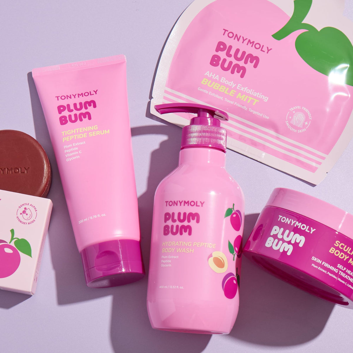 Thistle TONYMOLY Plum Bum Peptide & Glycerin Korean Body Wash for Women, 13.5 fl oz