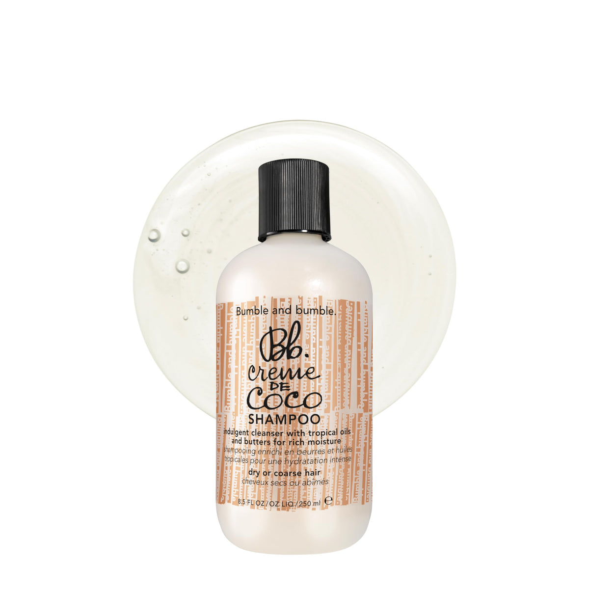 White Smoke Bumble and bumble. Creme De Coco Shampoo | Provides Rich Moisture and Shine | Reduces Frizz | With Coconut Kukui Nut Murumuru Butter | For Dry Medium to Thick Curly, Wavy, Straight Hair