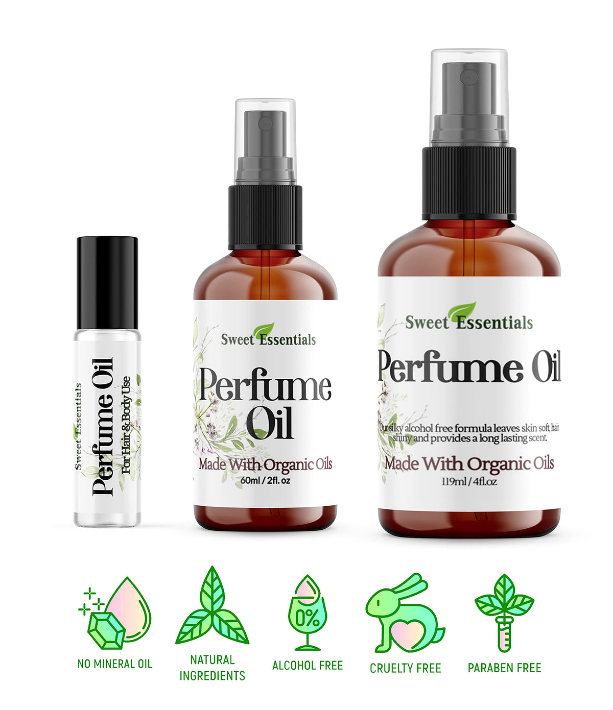 White Smoke Sweet Essentials Shampure (Aveda-Type) | Fragrance/Perfume Oil | 2oz Made with Organic Oils | Spray on Perfume Oil - Alcohol & Preservative Free