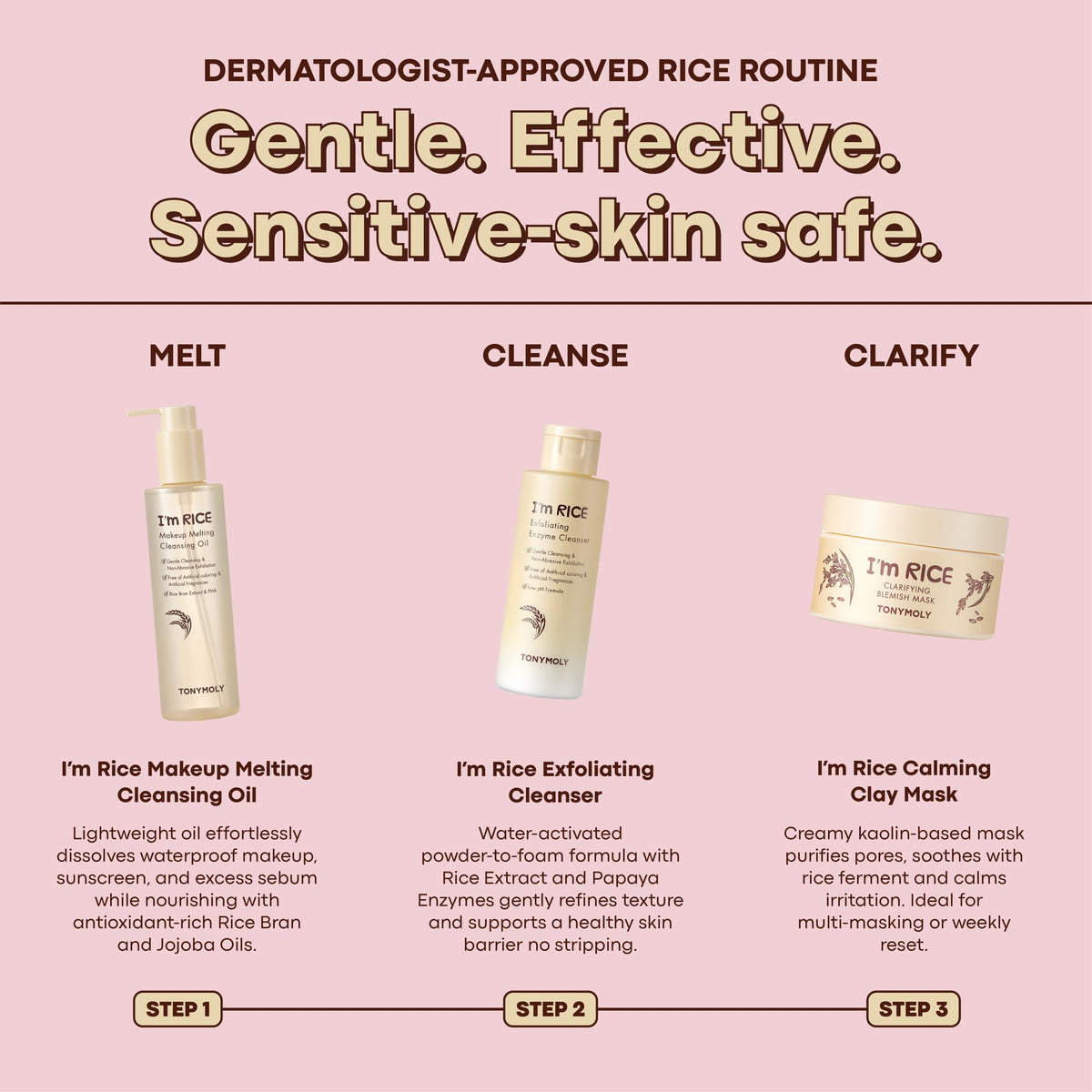 Thistle TONYMOLY I’m Rice Makeup Melting Cleansing Oil and the I’m Rice Daily Foaming Cleanser Bundle