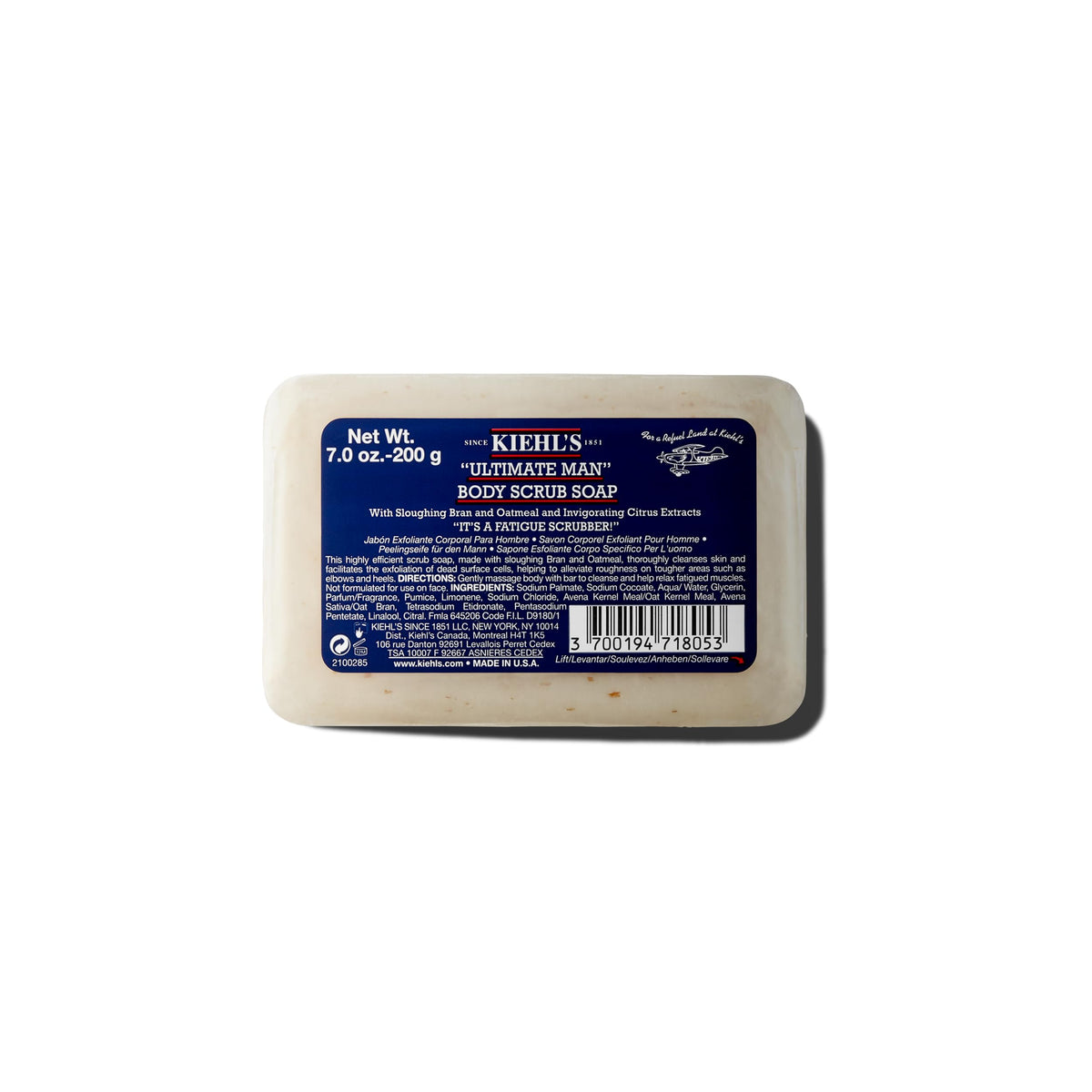 Dark Slate Gray Kiehl's - Ultimate Man Body Scrub Soap - Exfoliates Dirt - 7 oz