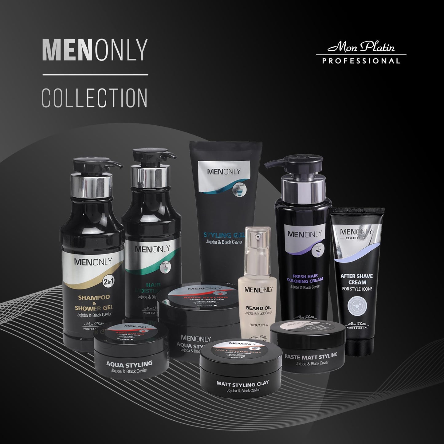 Black Mon Platin Man Only Hair Waxs and Creams