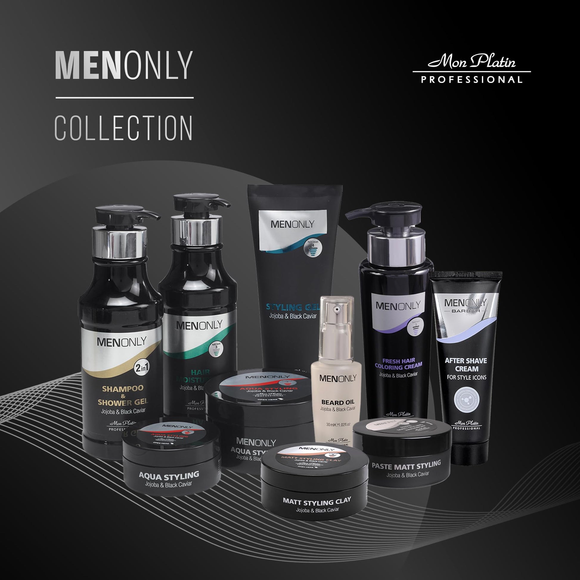 Black Mon Platin Men Only Fresh Hair Coloring Cream For Men