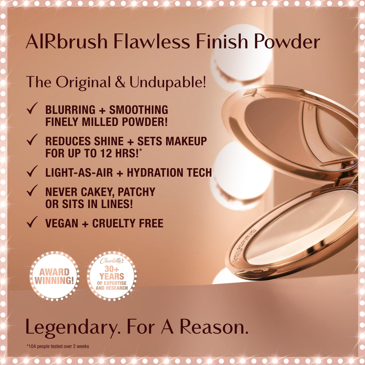 Rosy Brown Charlotte Tilbury Airbrush Flawless Finish Blurring & Setting Powder