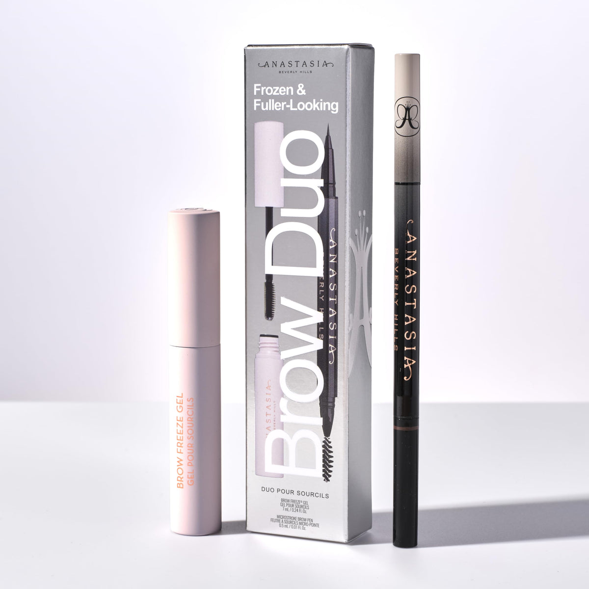 White Smoke Anastasia Beverly Hills - Frozen & Fuller-Looking Brow Duo - Dark Brown