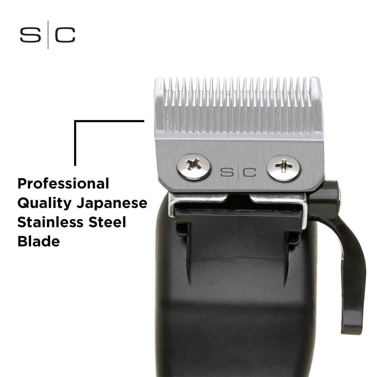 White Smoke Stylecraft Replacement Fixed Stainless Steel Taper Hair Clipper Blade