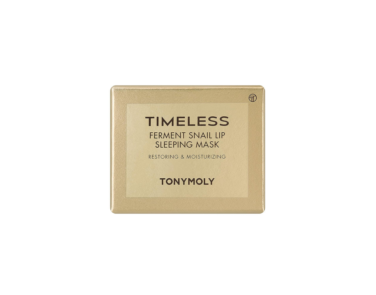 Tan TONYMOLY Ferment Snail Lip Sleeping Mask - Cocoa Butter, HA, Overnight