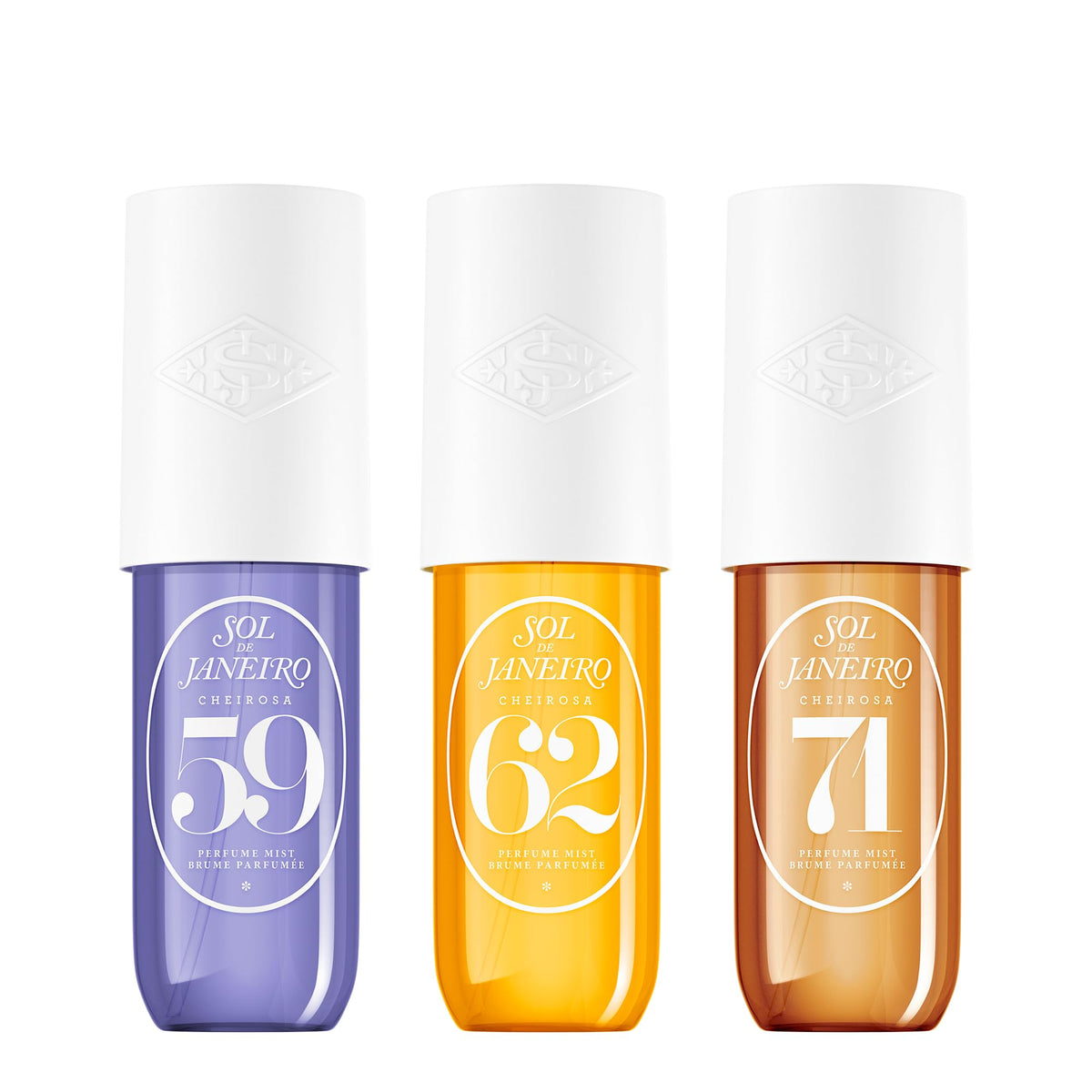 White Smoke Sol de Janeiro Vanilla Lovers Perfume Mist Bundle - Cheirosa 62, 71, & 59