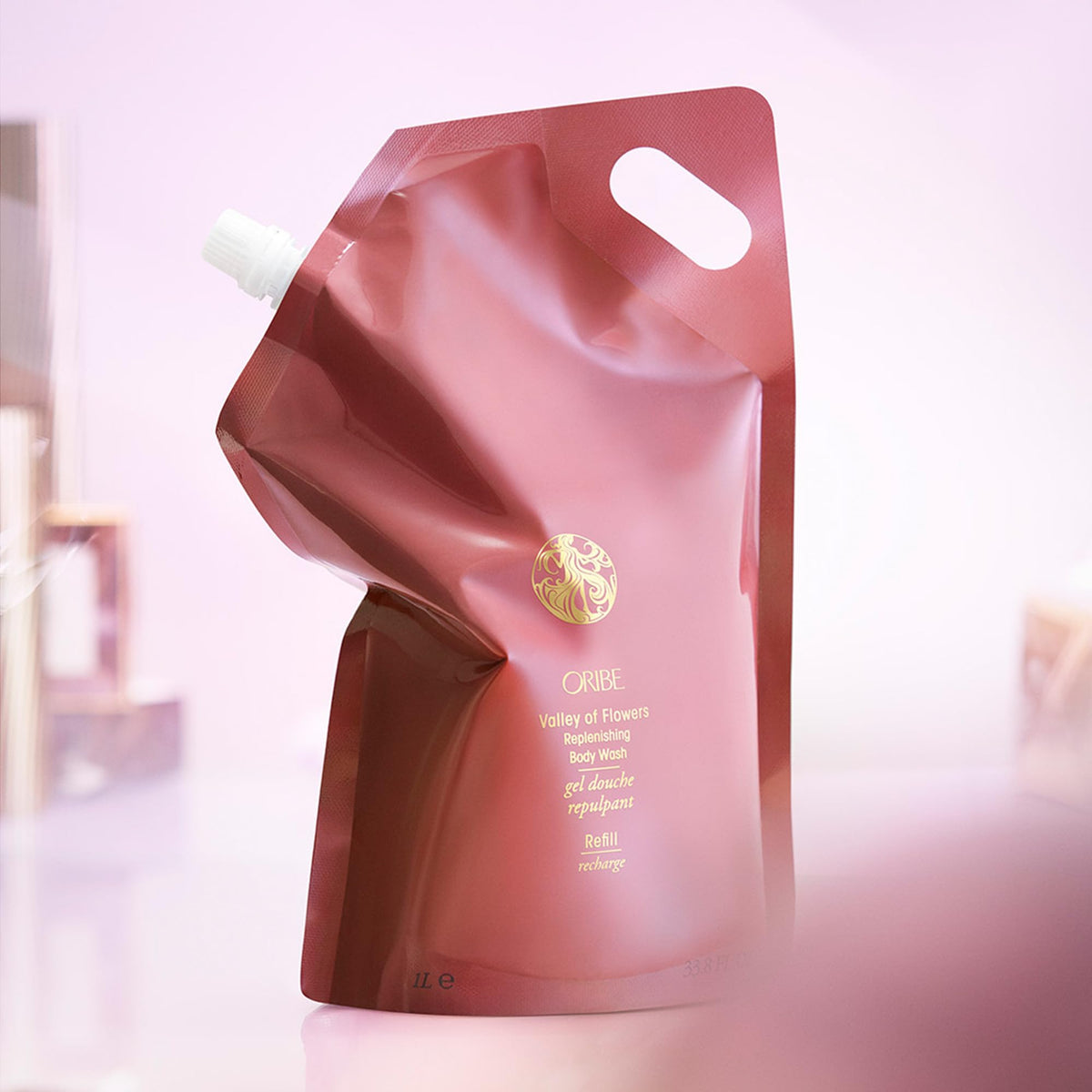Lavender Blush Oribe Valley of Flowers Body Wash Liter Refill - Cleanses & Hydrates Skin