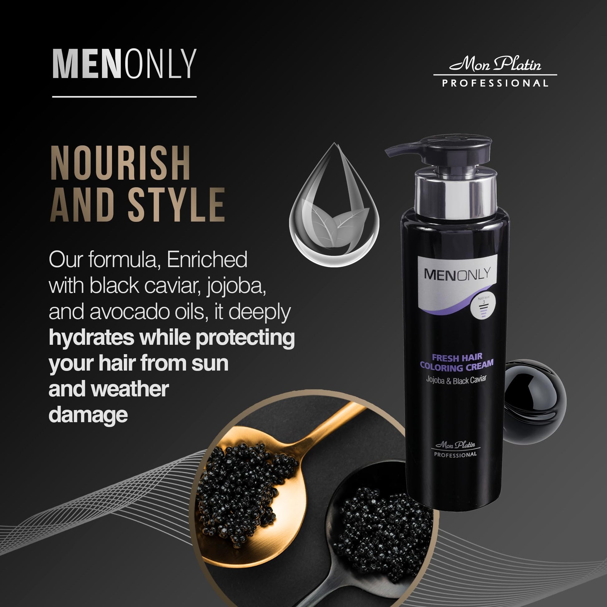 Black Mon Platin Man Only Hair Waxs and Creams