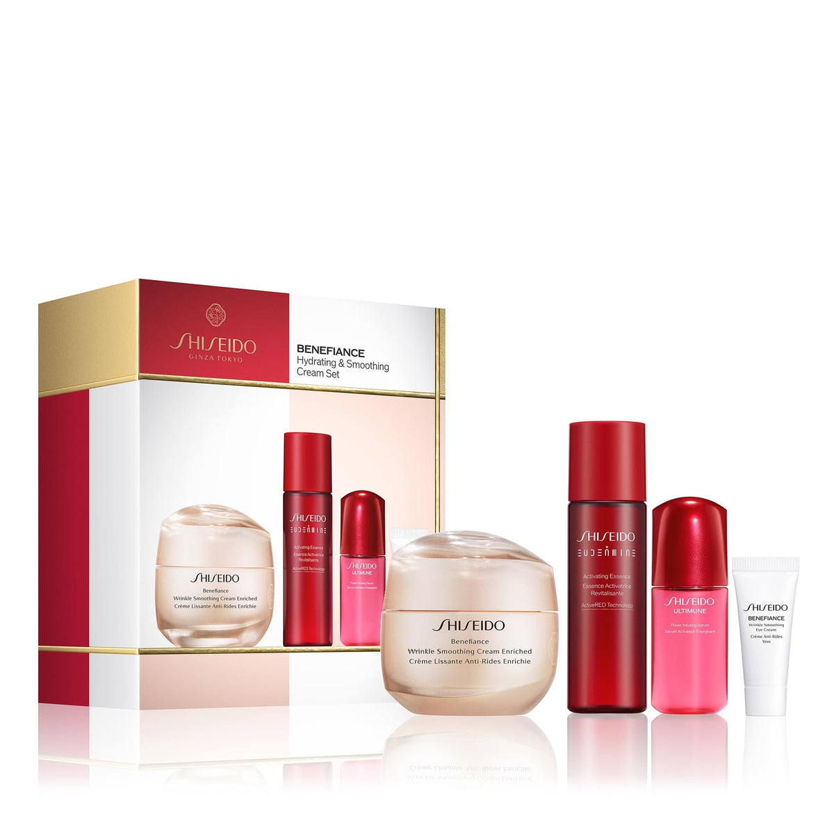 White Smoke Shiseido Benefiance Hydrating & Wrinkle Smoothing Moisturizer Set - $148 Value
