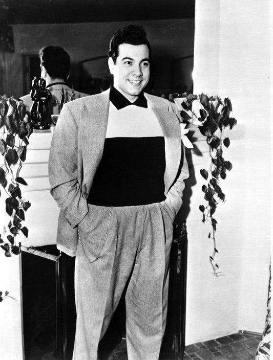 Lavender Mario Lanza standing in Classic Photo Print (8 x 10)