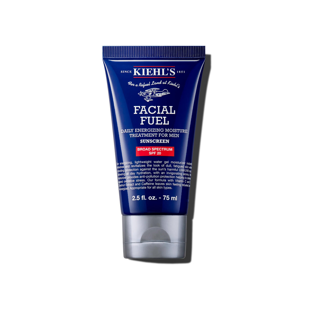 White Smoke Kiehl's - Facial Fuel Men's Energizing Moisturizer with SPF 20