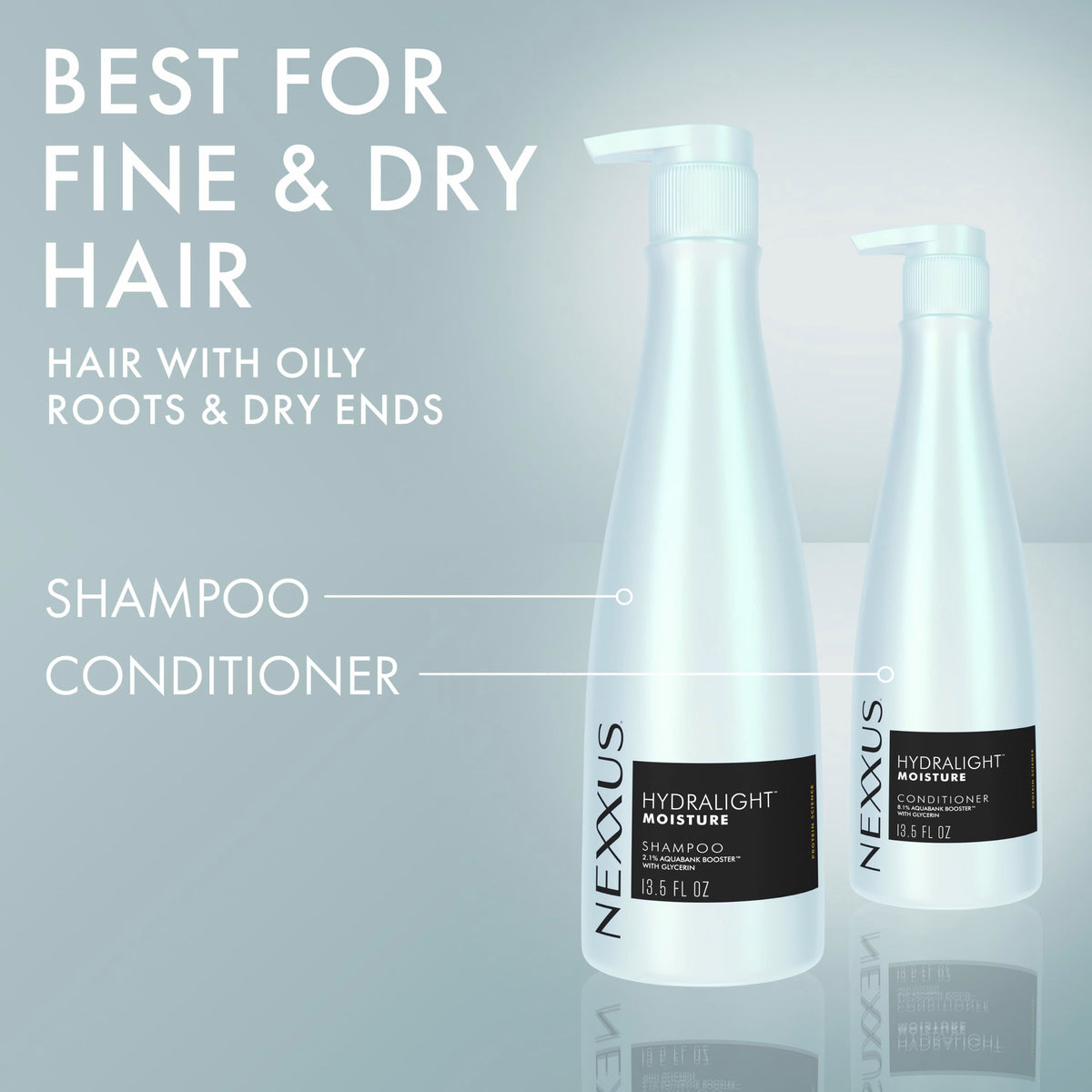Gray Nexxus HYDRALIGHT™ Conditioner for Lightweight Hydration 13.5 oz
