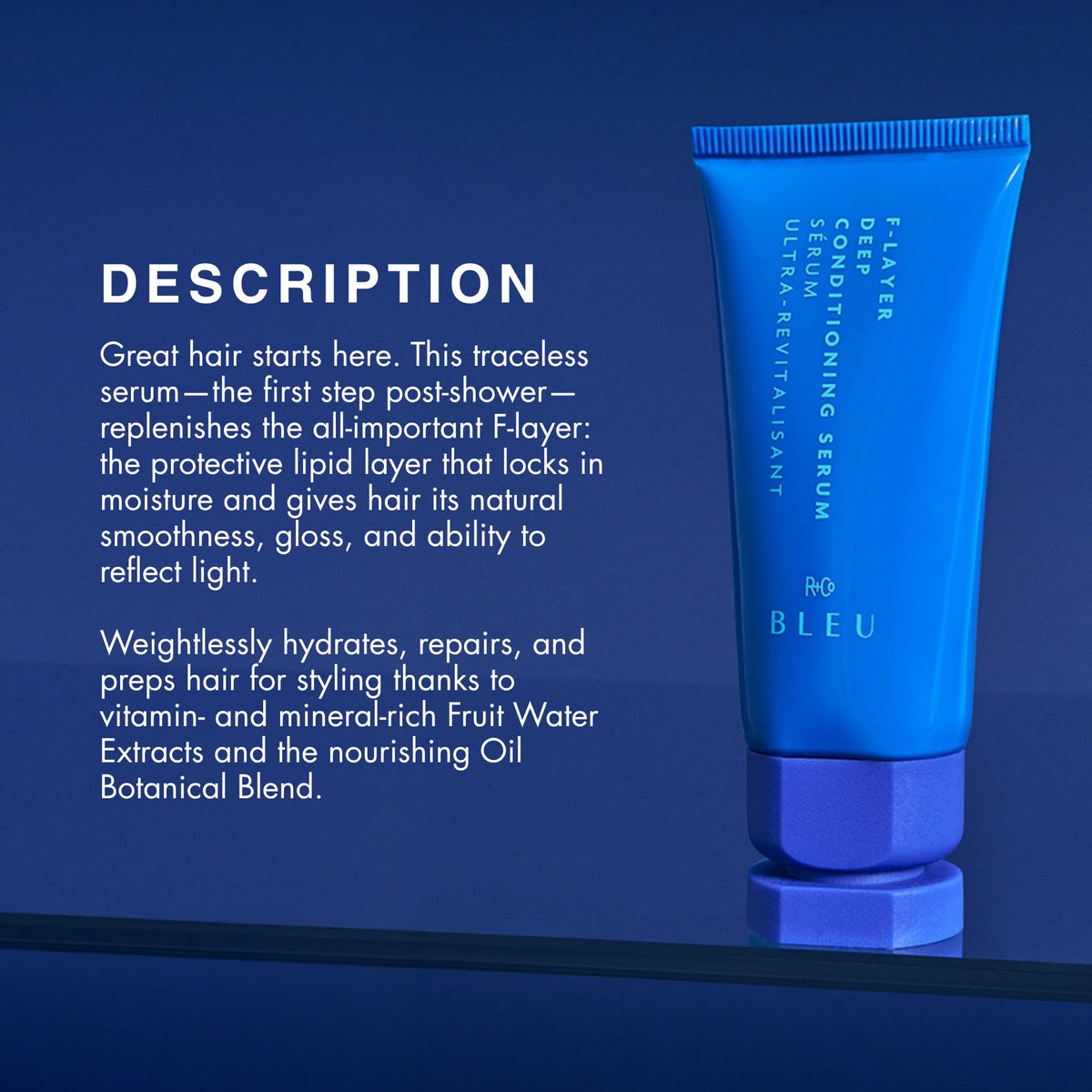 Midnight Blue R+Co BLEU F-LAYER Deep Conditioning Serum Mini 2 Pack