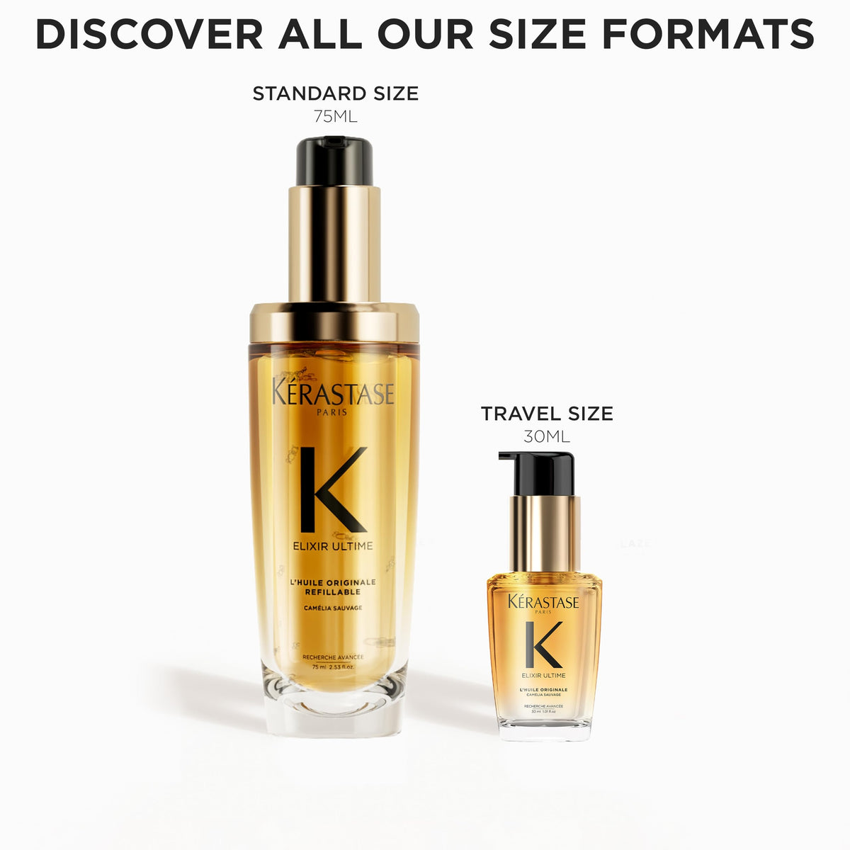 White Smoke Kerastase Elixir Ultime Refillable Oil – For Shine & Hydration