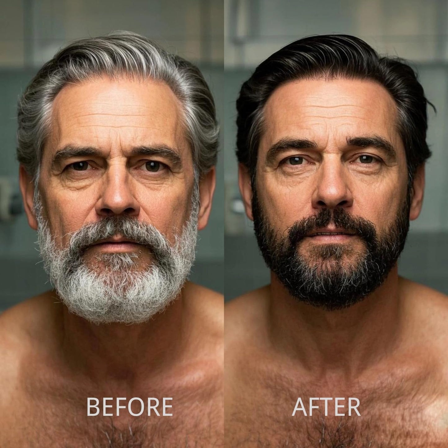 Sienna COSYAGE Black Beard Dye Shampoo for Men 5 Minute Gray Coverage with Argan & Coconut Oil, No-Mess Formula, Lasts 5 Weeks, 200ML (Beard & Mustache)