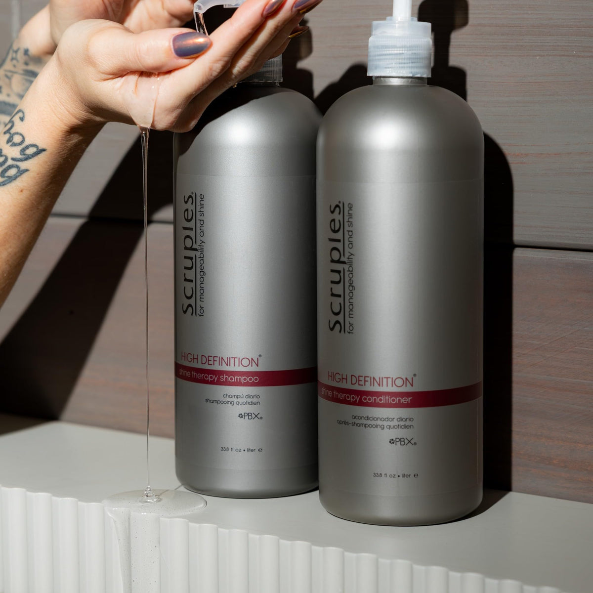 Black Scruples High Definition Shine Therapy Shampoo, Cleanses while Improving Shine, Strength & Manageability, Delivers Healthy Looking hair, Safe for All Hair Types