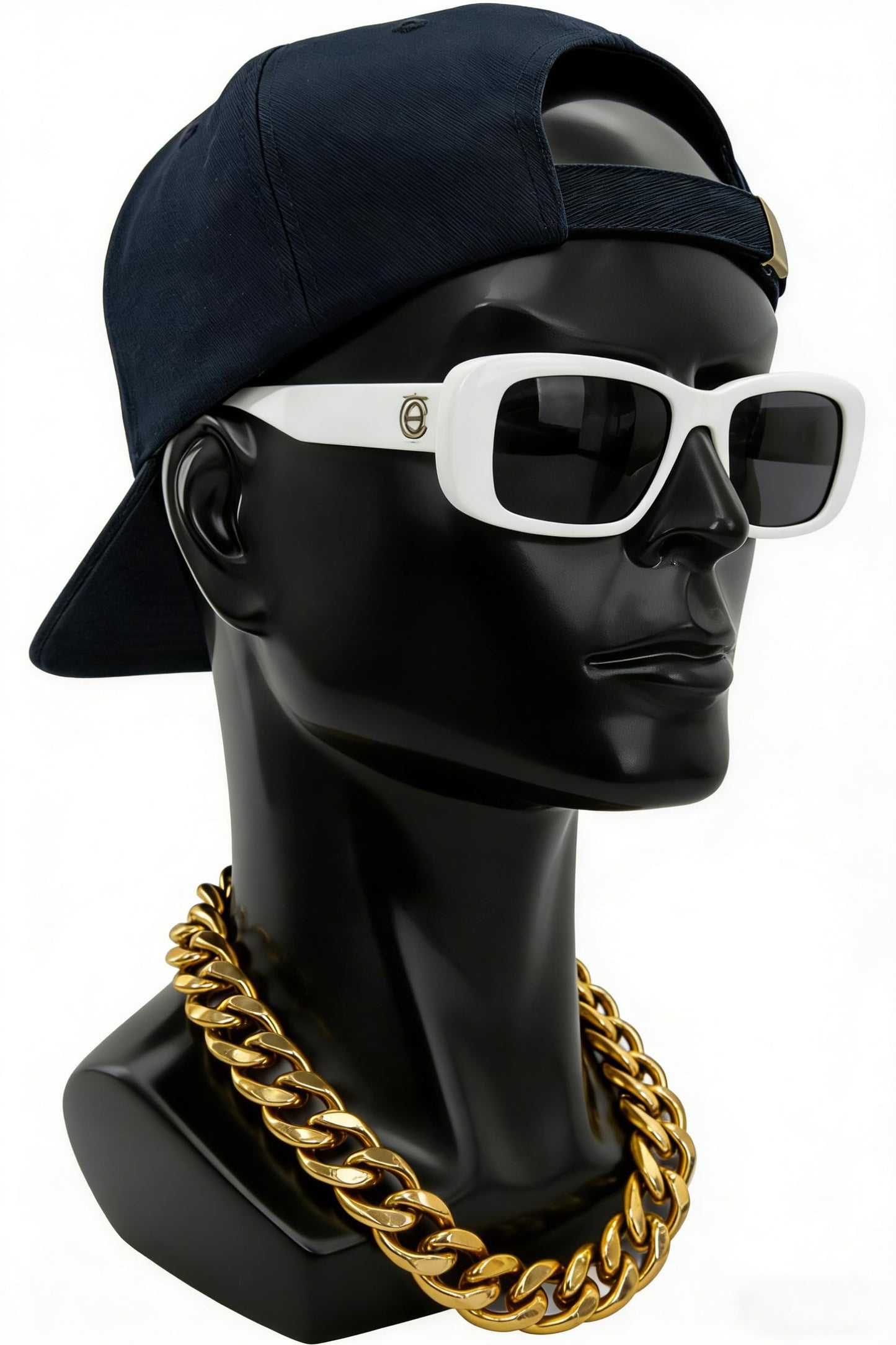 White Smoke LIAMTU Mannequin Head Male Face Model Display Stand for Wigs Hat Glasses Mask Headphone (black)
