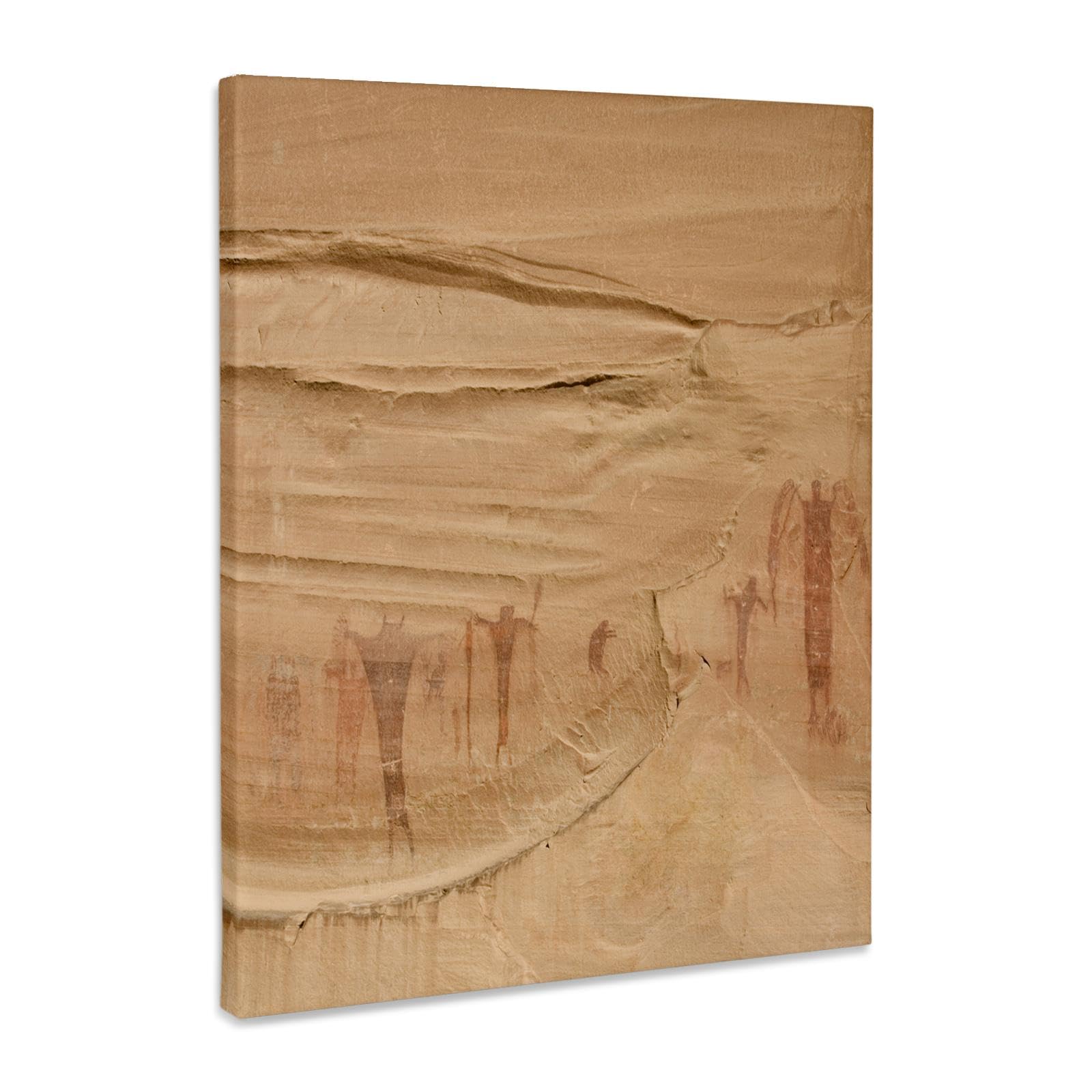 Dark Khaki 3dRose UT, Buckhorn Wash, pictographs, Alcove Paintings - US45 BJA0071 - Jaynes Gallery Museum Grade Canvas Wrap 16x20