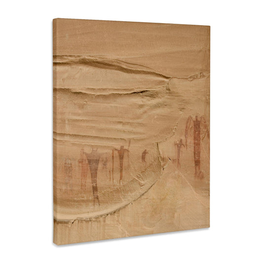 Dark Khaki 3dRose UT, Buckhorn Wash, pictographs, Alcove Paintings - US45 BJA0071 - Jaynes Gallery Museum Grade Canvas Wrap 16x20
