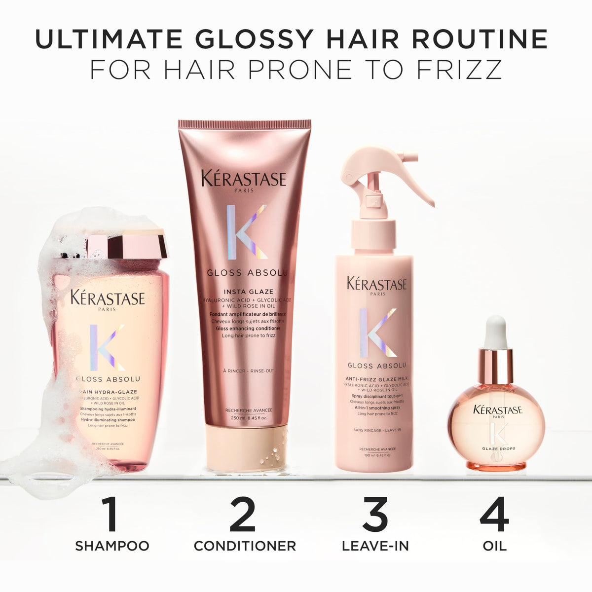 White Smoke Kerastase Gloss Absolu Shampoo Refill – Glossy Hair, 16.9 Fl Oz