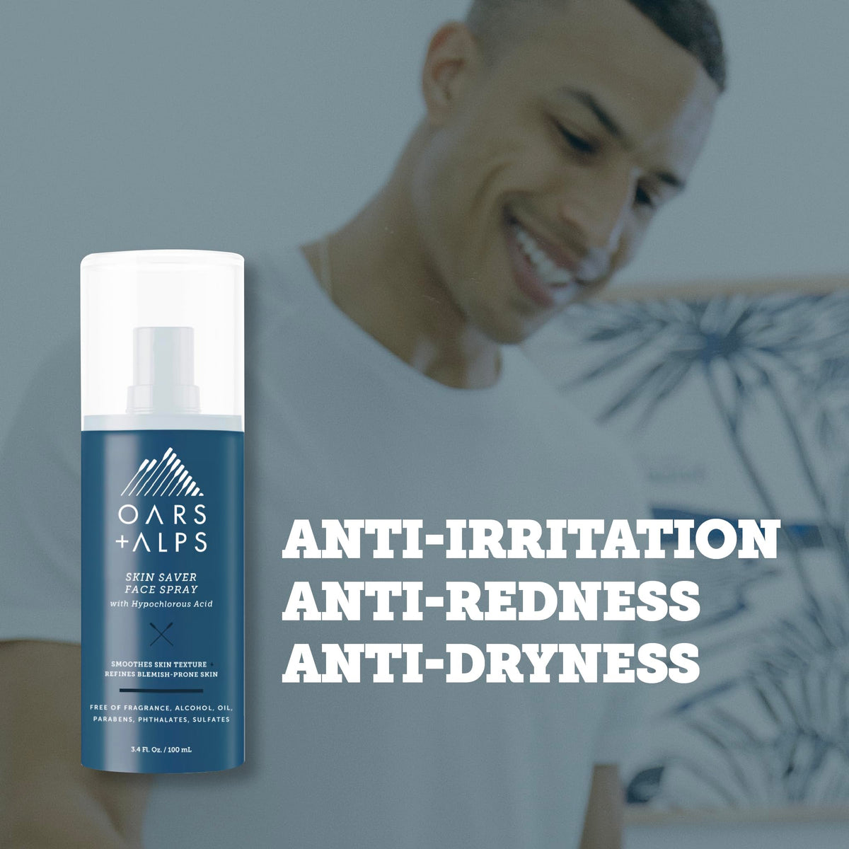 Light Slate Gray Oars + Alps Hypochlorous Acid Spray for Face, Skin Saver, 3.4oz