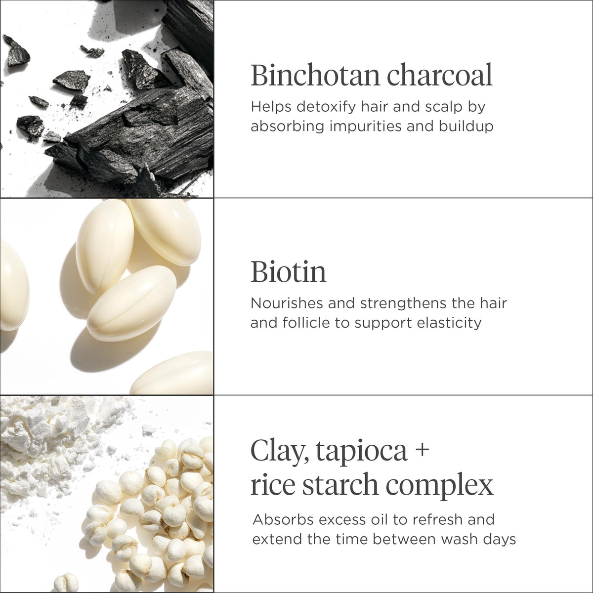 White Smoke Briogeo Scalp Revival Charcoal + Biotin Dry Shampoo | Non-Aerosol Powder