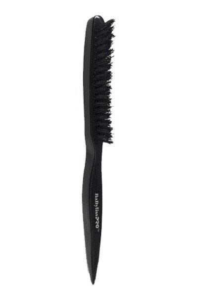 White Smoke BABYLISS PRO Teasing Brush with Reinforced Boar Bristles