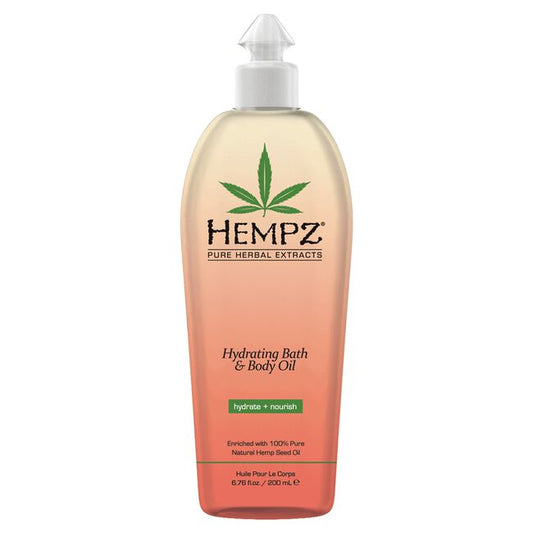 White Smoke Hempz Hydrating Bath & Body Oil