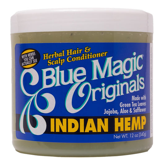 Light Gray BLUE MAGIC Indian Hemp Hair &amp; Scalp Conditioner (12oz)