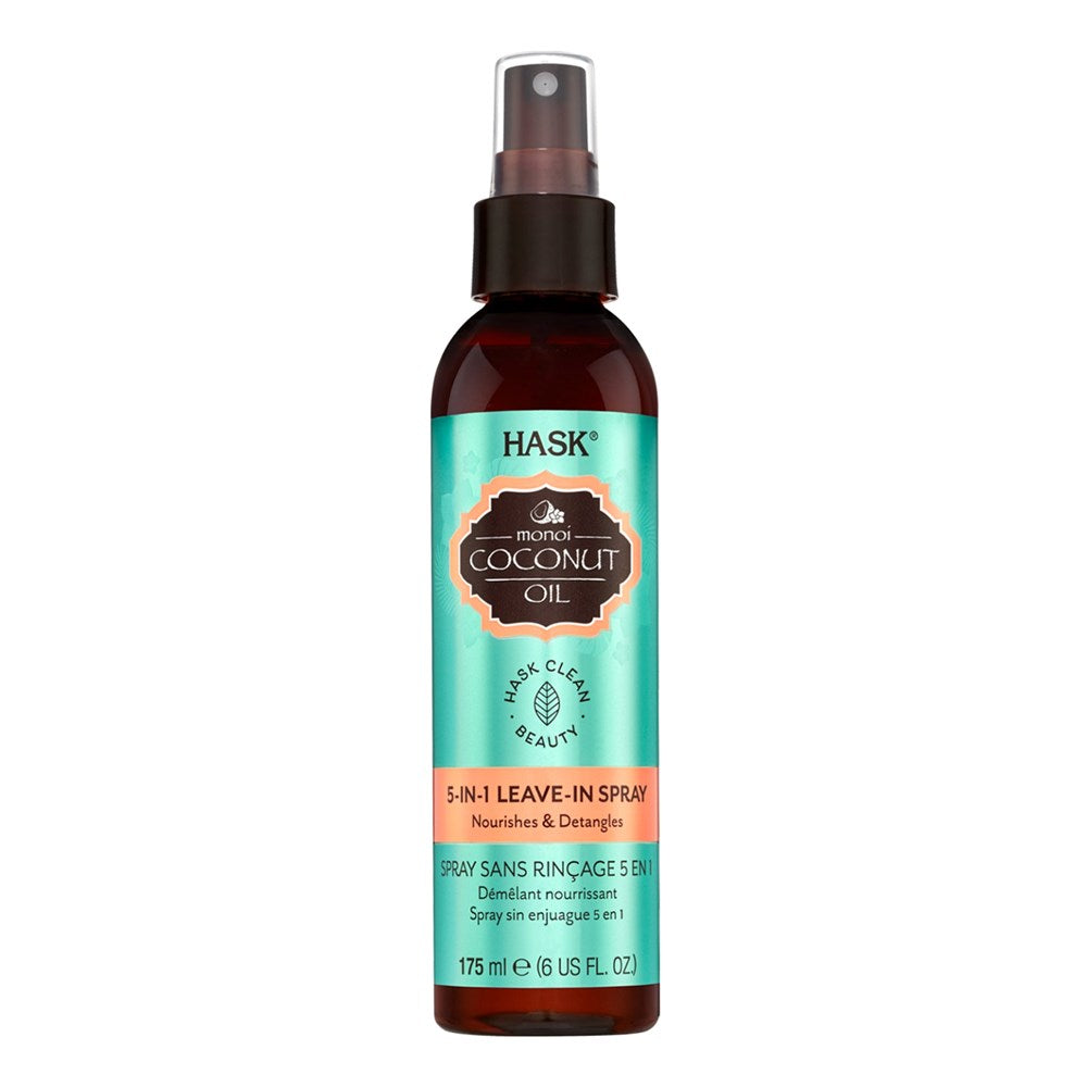 White Smoke HASK Monoi Coconut Oil 5-In-1 Leave In Spray (6oz)