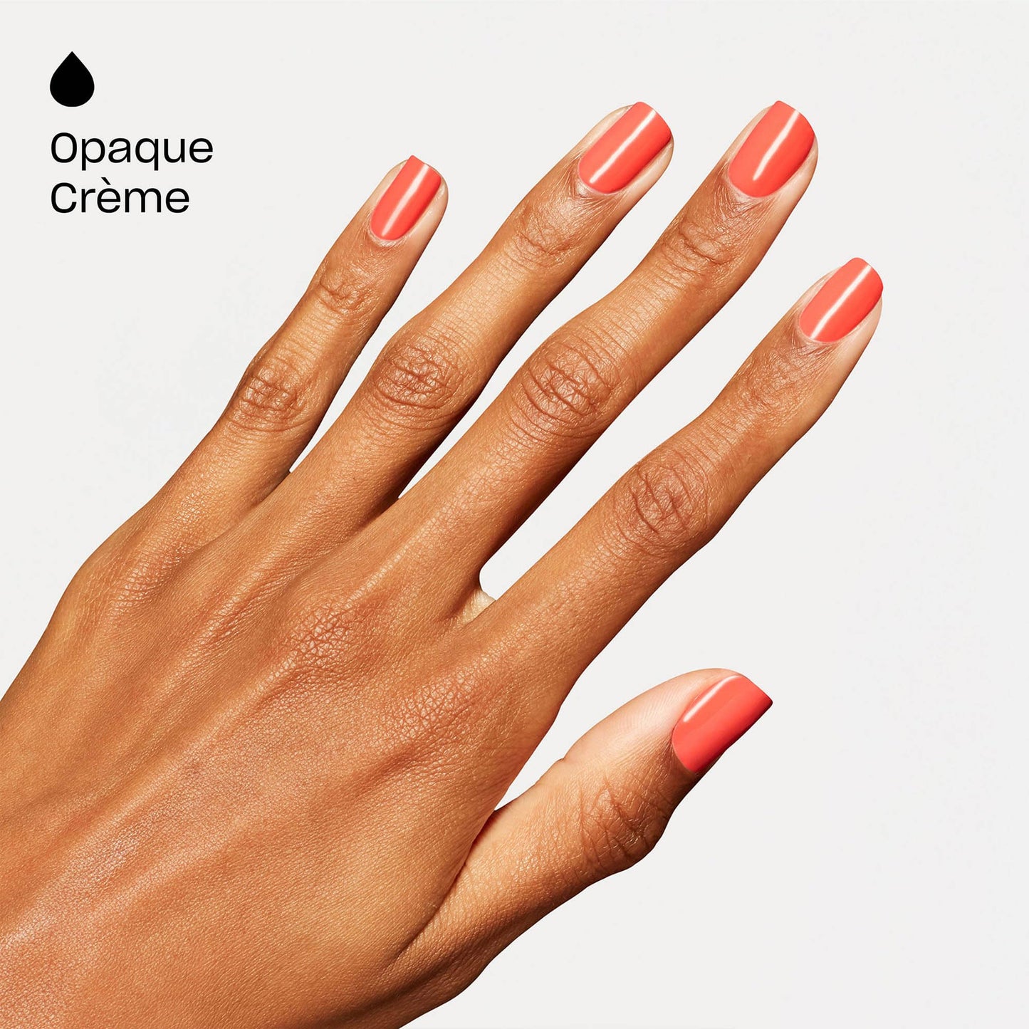 Sandy Brown OPI Nail Lacquer Shrimp Cocktail | Opaque Medium Warm Sunset Orange Crème Chip Resistant Nail Polish | The New OPIcons Collection | Spring 2026