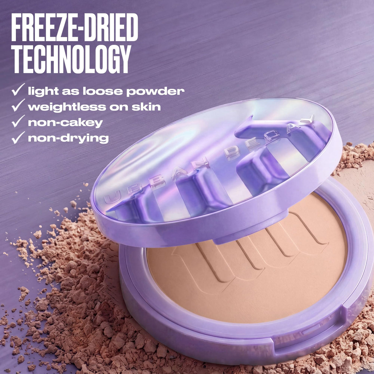 Light Slate Gray Urban Decay All Nighter Ghosting Matte Powder - Translucent Medium Deep